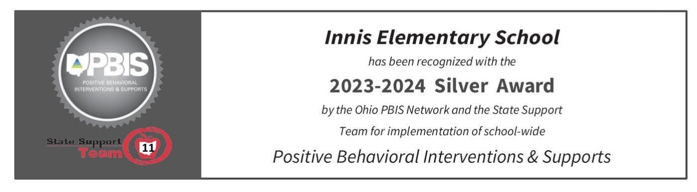 Silver PBIS Award